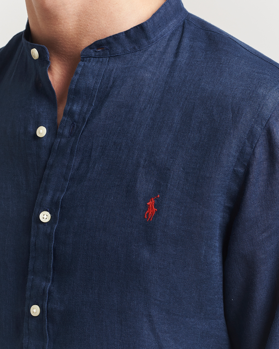 Homme | Chemises | Polo Ralph Lauren | Slim Fit Linen Shirt Newport Navy