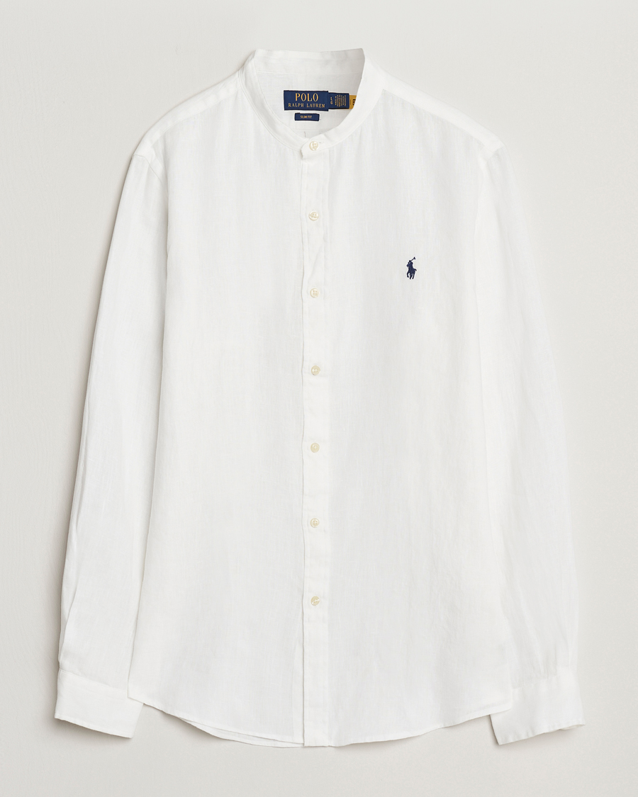 Homme | Chemises | Polo Ralph Lauren | Slim Fit Linen Shirt Ceramic White