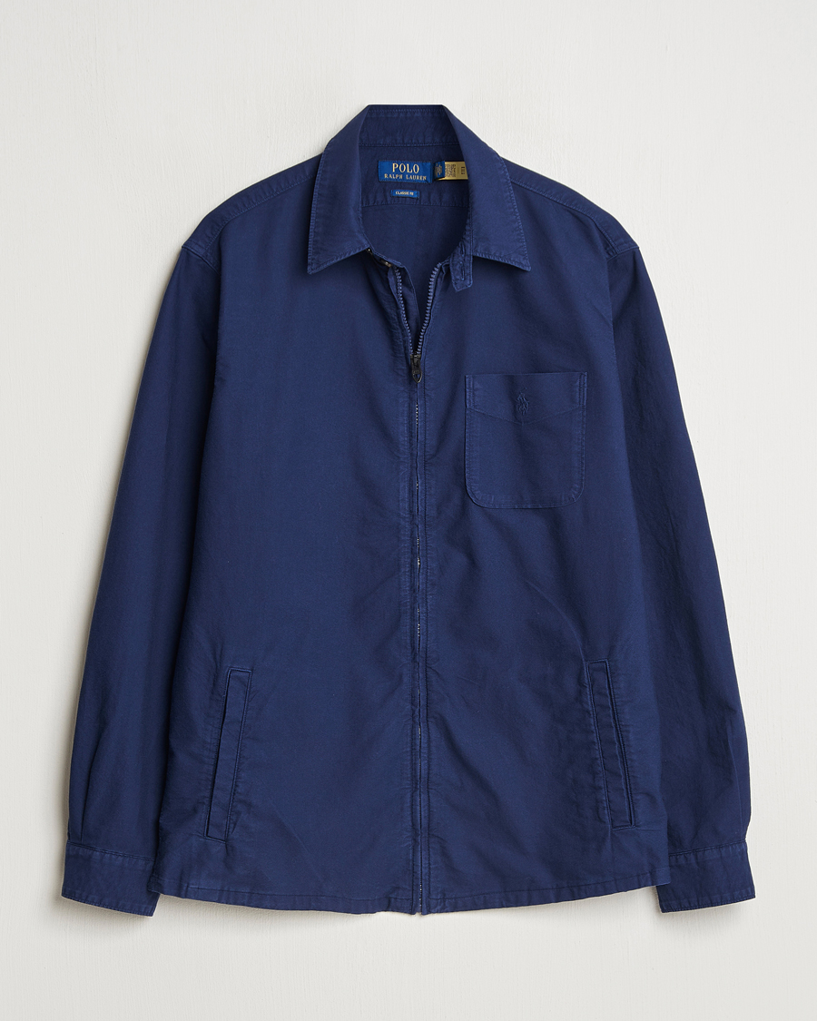 Homme | Chemises | Polo Ralph Lauren | Full Zip Overshirt Newport Navy