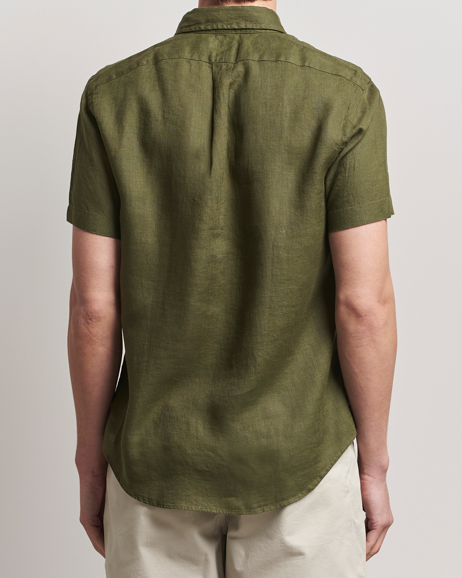Homme | Chemises | Polo Ralph Lauren | Short Sleeve Linen Shirt New Olive