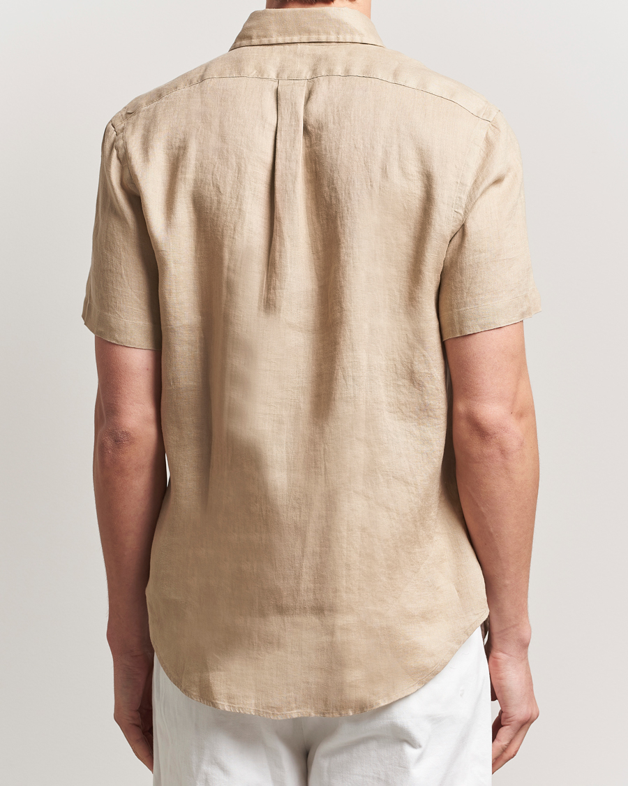 Homme | Chemises | Polo Ralph Lauren | Short Sleeve Linen Shirt Coastal Beige