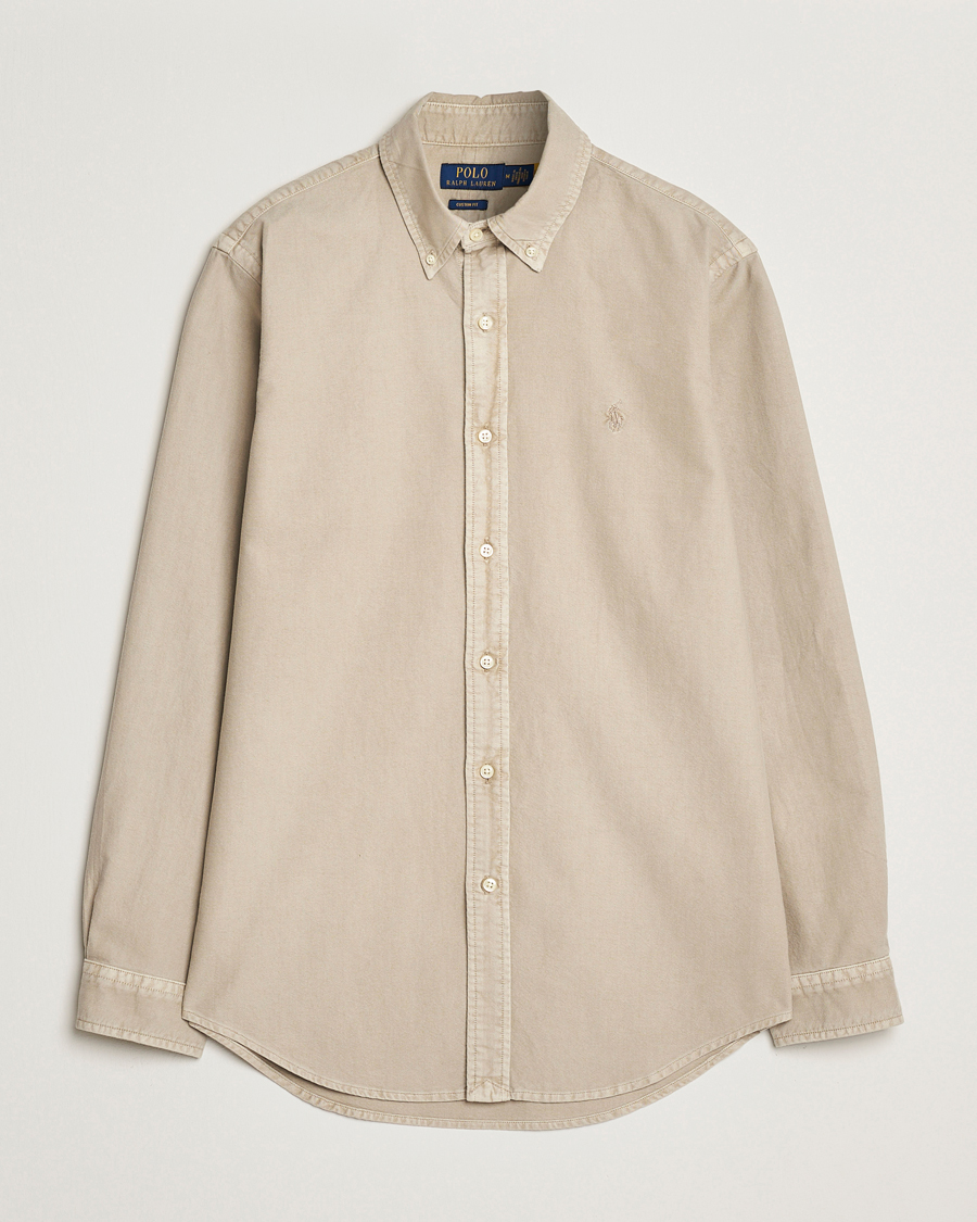 Homme | Chemises | Polo Ralph Lauren | Custom Fit Dyed Oxford Shirt Olive