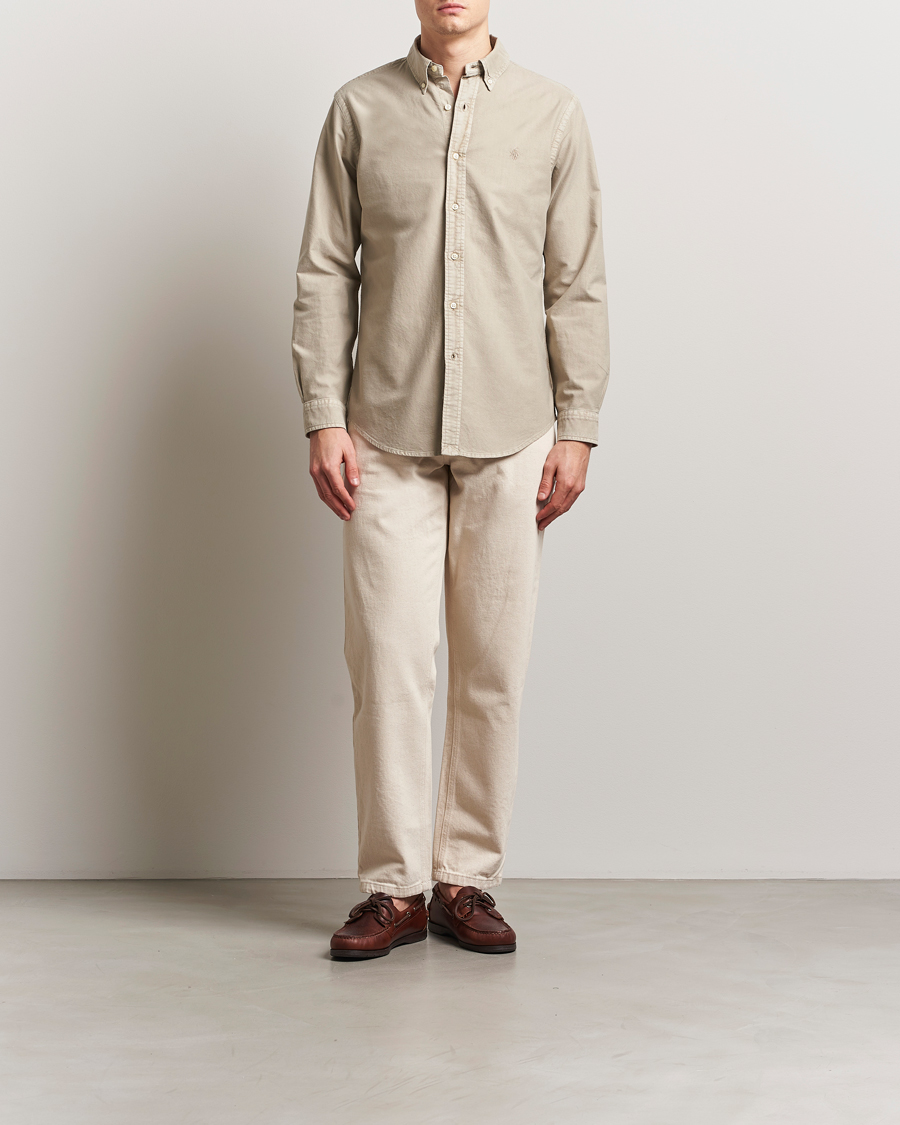 Homme | Chemises | Polo Ralph Lauren | Custom Fit Dyed Oxford Shirt Olive