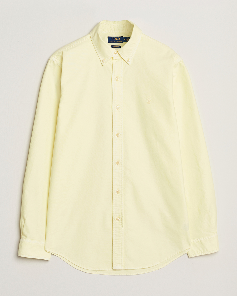 Homme | Chemises | Polo Ralph Lauren | Custom Fit Dyed Oxford Shirt Lime