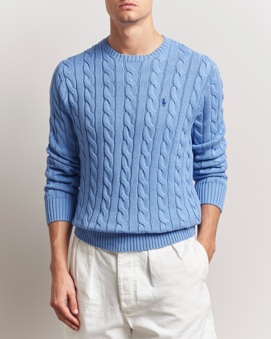 Homme | Pulls Et Tricots | Polo Ralph Lauren | Cotton Cable Pullover New Litchfield Blue