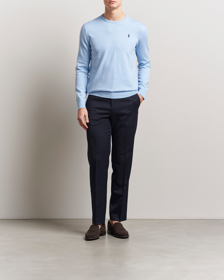 Homme | Pulls Et Tricots | Polo Ralph Lauren | Cotton Crew Neck Sweater Office Blue