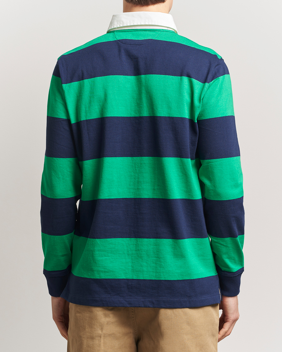 Homme | Pulls Et Tricots | Polo Ralph Lauren | Barstriped Rugger Navy/Clover