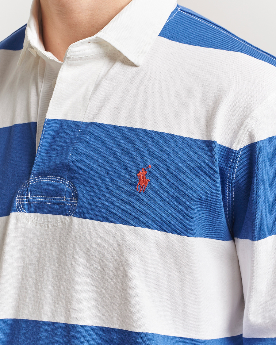 Homme | Pulls Et Tricots | Polo Ralph Lauren | Barstriped Rugger Blue/White