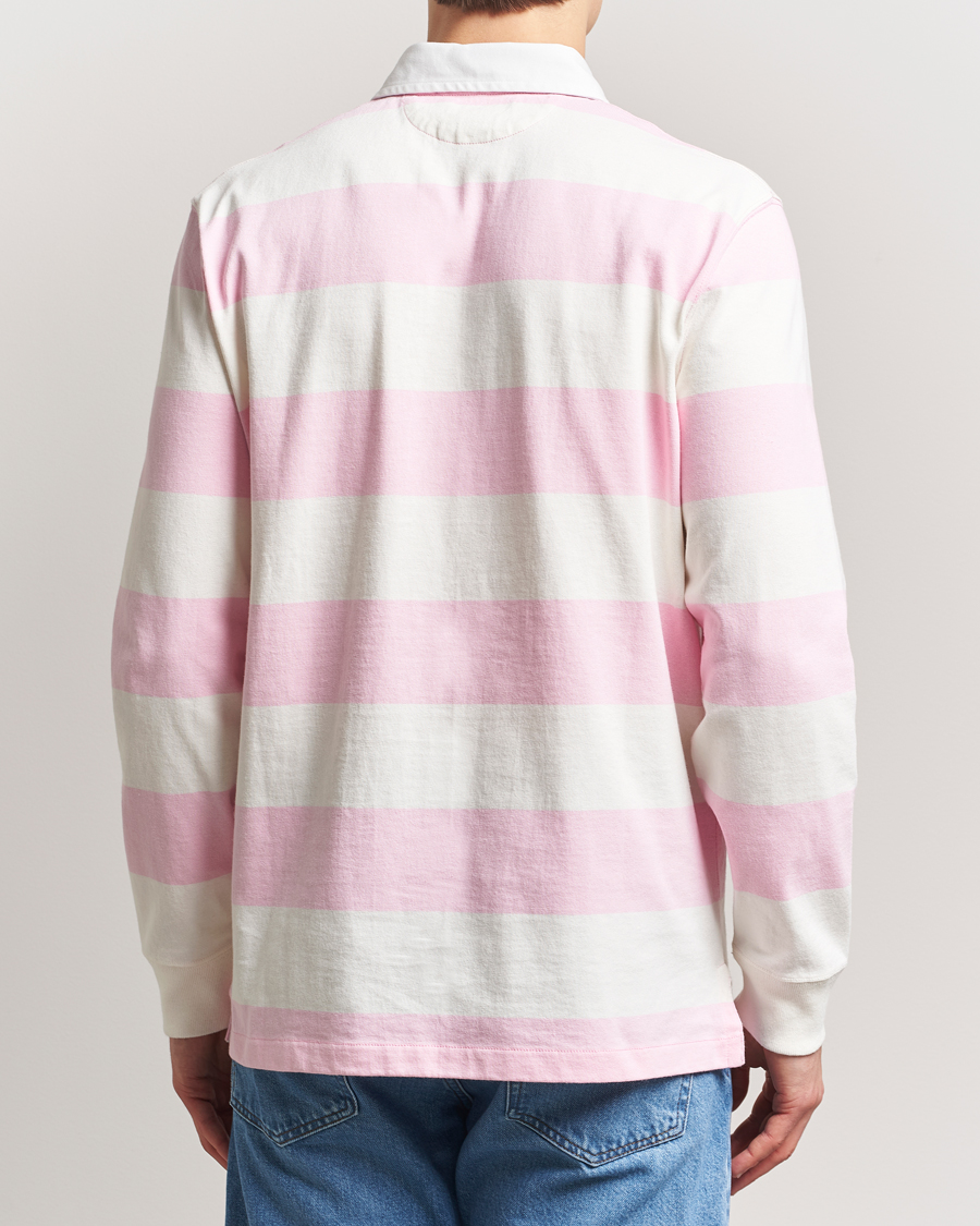 Homme | Pulls Et Tricots | Polo Ralph Lauren | Striped Rugby Varsity Bear Pink/White