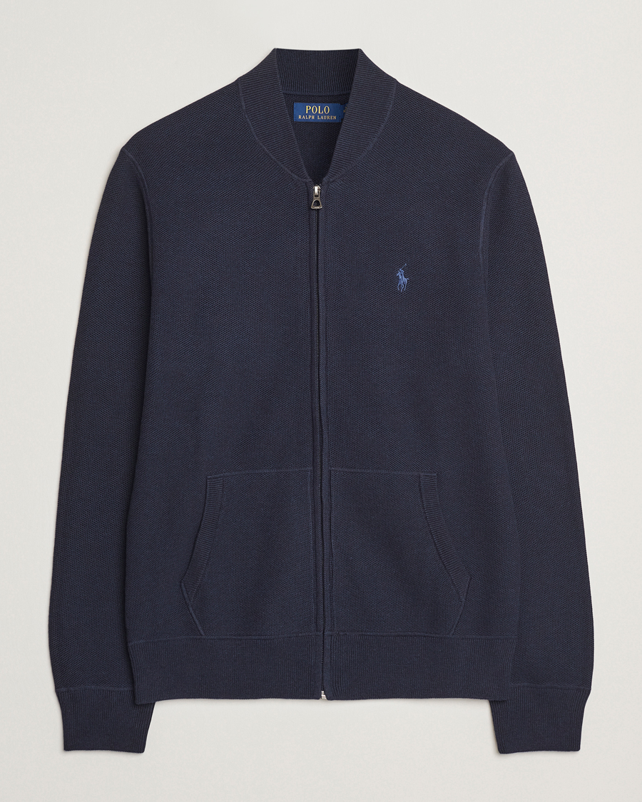 Homme | Pulls Et Tricots | Polo Ralph Lauren | Cotton Full Zip Sweater Navy Heather