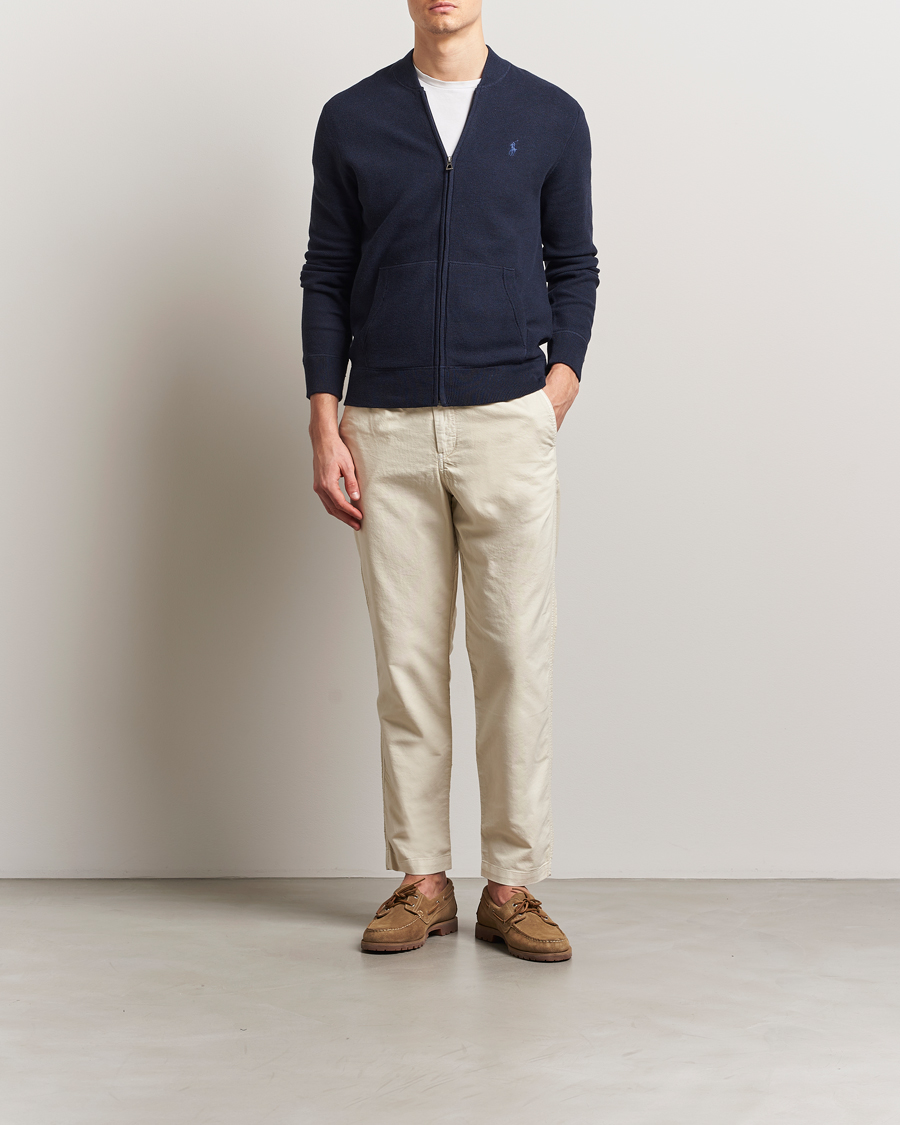 Homme | Pulls Et Tricots | Polo Ralph Lauren | Cotton Full Zip Sweater Navy Heather