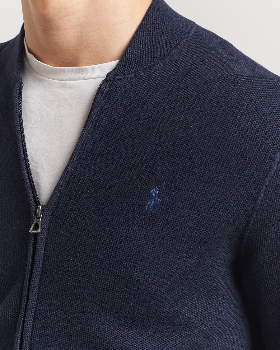 Homme | Pulls Et Tricots | Polo Ralph Lauren | Cotton Full Zip Sweater Navy Heather