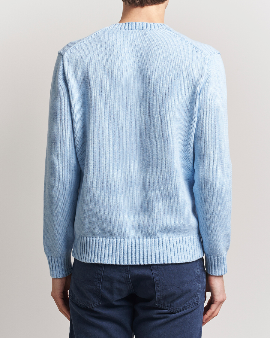 Homme | Pulls Et Tricots | Polo Ralph Lauren | Cotton Knitted Bear Sweatshirt Ocean Pearl Blue