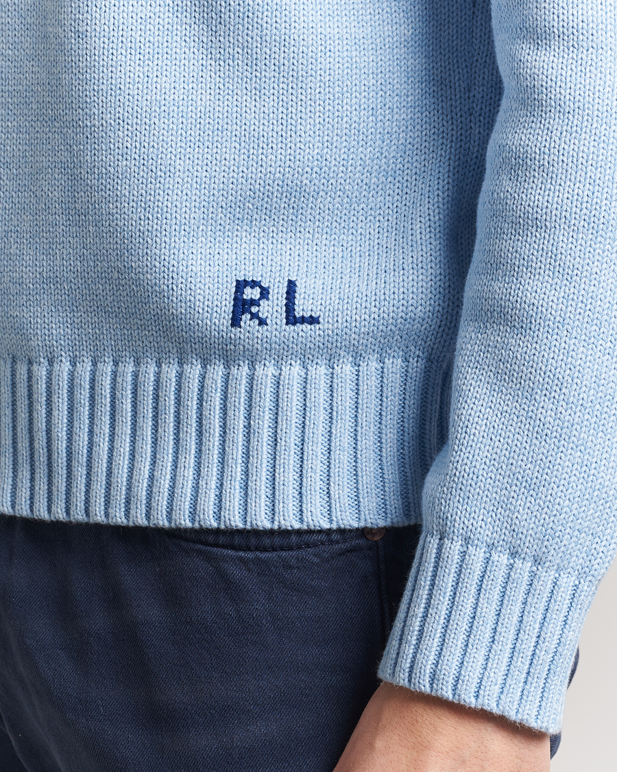 Homme | Pulls Et Tricots | Polo Ralph Lauren | Cotton Knitted Bear Sweatshirt Ocean Pearl Blue