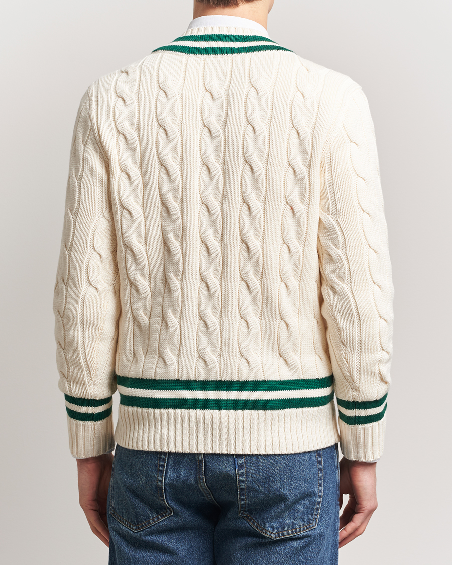 Homme | Pulls Et Tricots | Polo Ralph Lauren | Cricket V-Neck Sweater Cream/New Forest