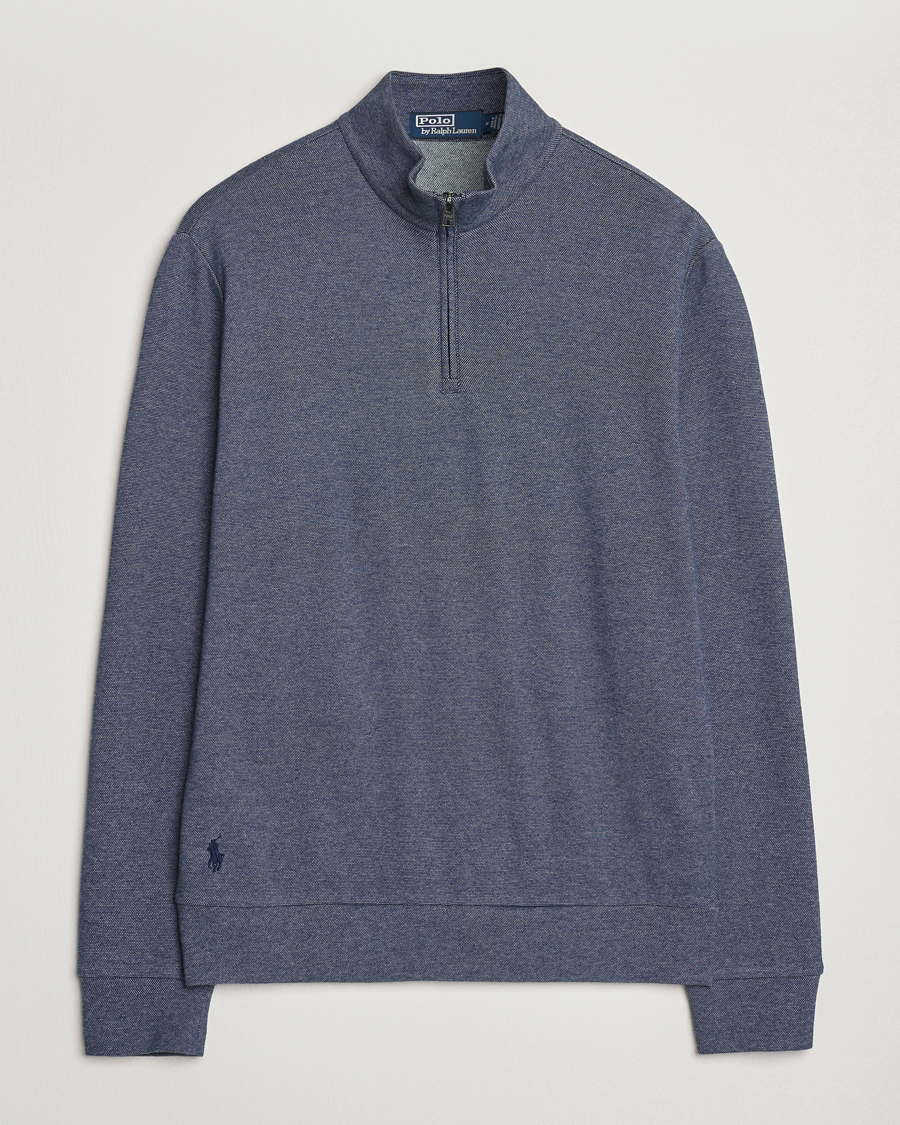Homme | Pulls Et Tricots | Polo Ralph Lauren | Luxury Texture Half Zip Spring Navy Heather
