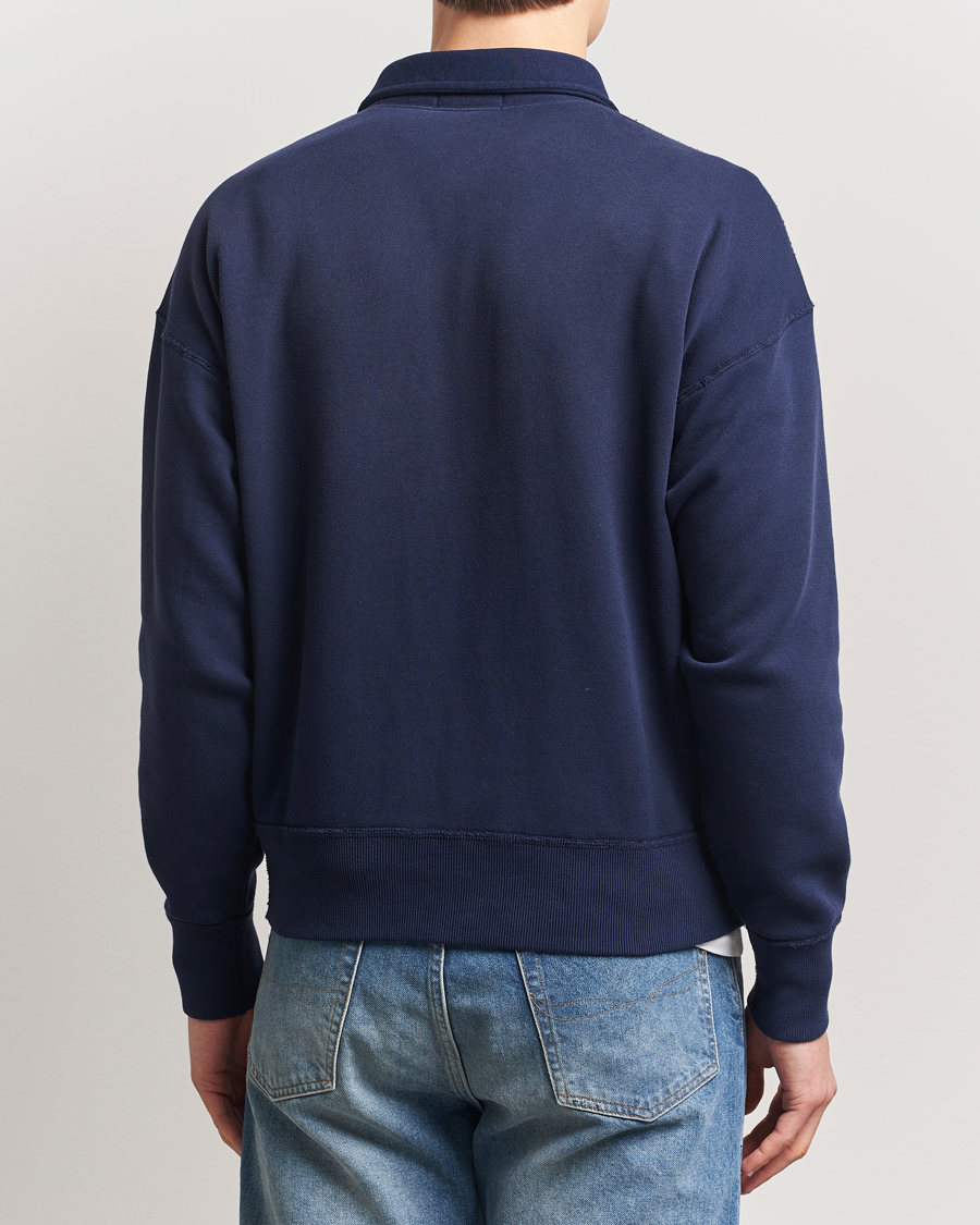 Homme | Pulls Et Tricots | Polo Ralph Lauren | Printed Fleece Half Zip Sweater Cruise Navy