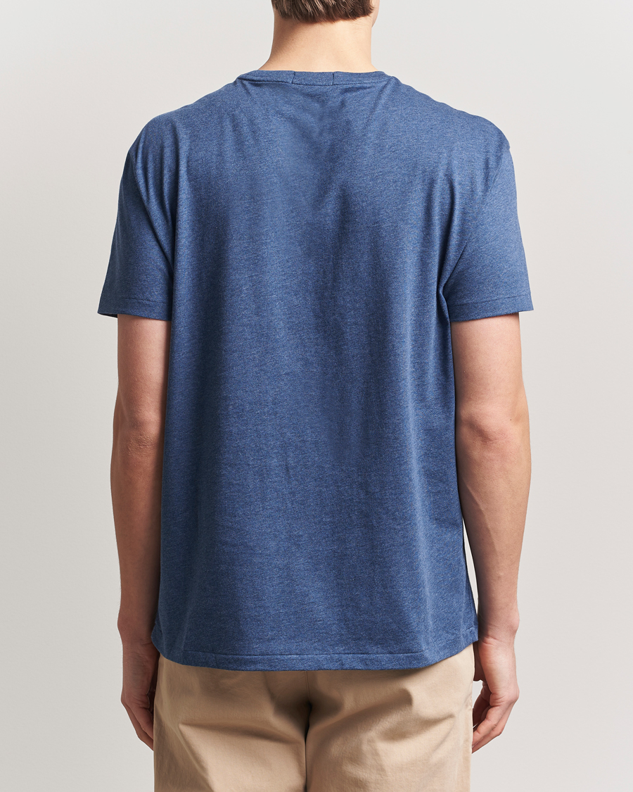 Homme | T-shirts | Polo Ralph Lauren | Center Logo Crew Neck T-Shirt Derby Blue Heather