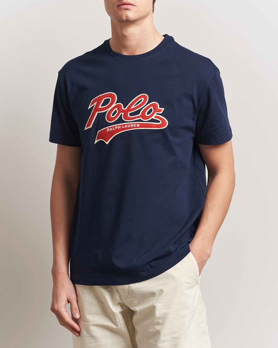 Homme | T-shirts | Polo Ralph Lauren | Crew Neck Logo T-Shirt Cruise Navy