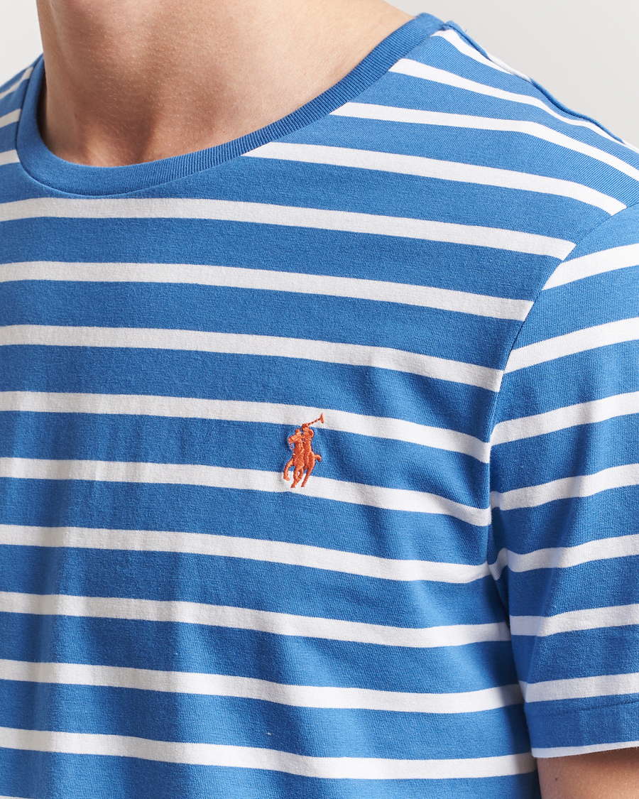 Homme | T-shirts | Polo Ralph Lauren | Custom Slim Fit Striped T-Shirt Embayment Blue/White