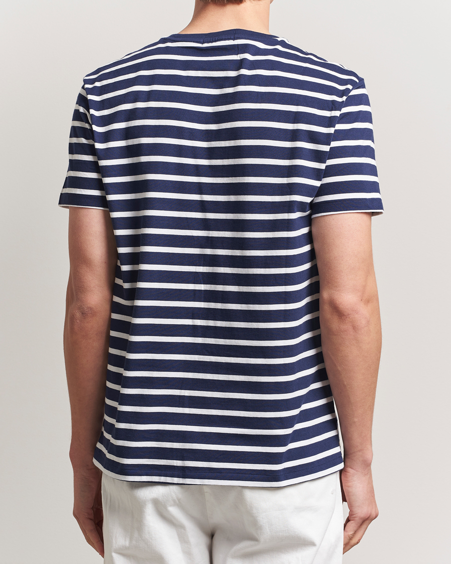 Homme | T-shirts | Polo Ralph Lauren | Custom Slim Fit Striped T-Shirt Newport Navy/White