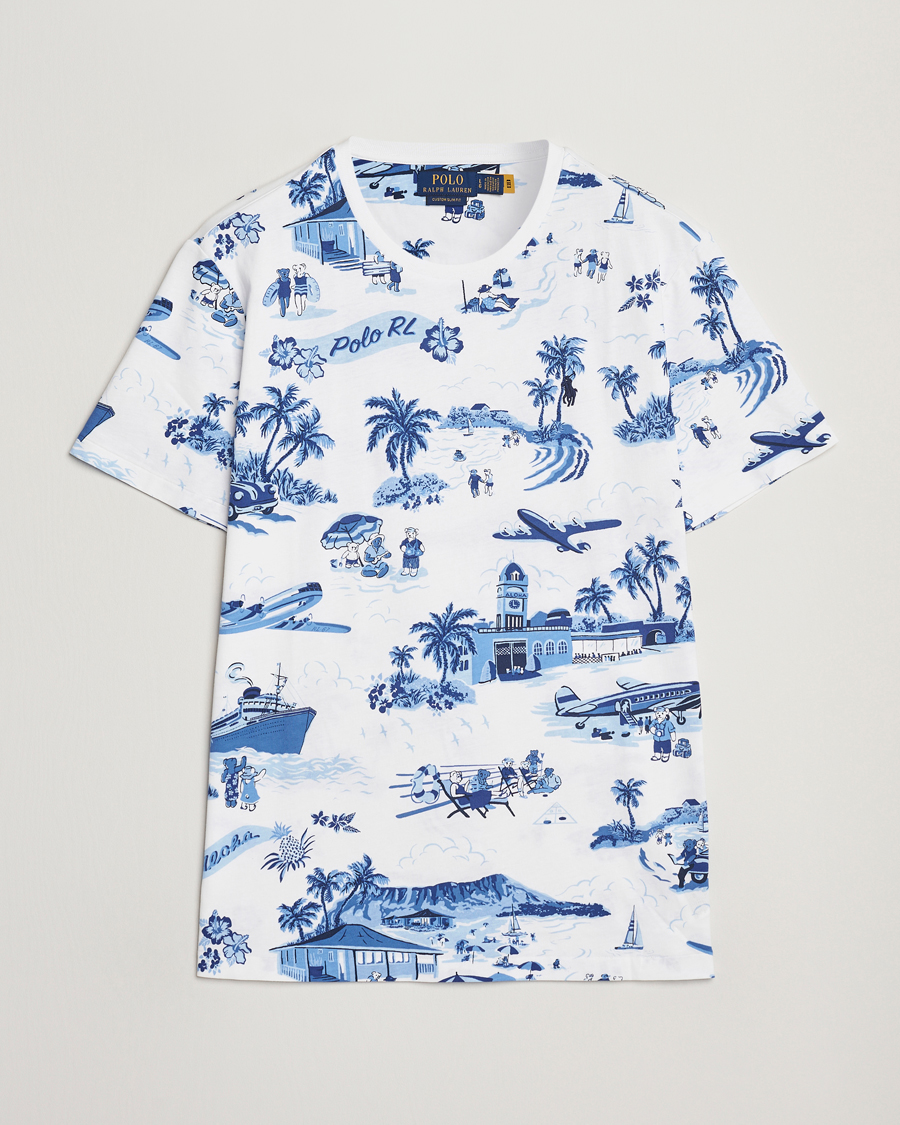 Homme | T-shirts | Polo Ralph Lauren | Custom Slim Fit T-Shirt Holiday Bear White