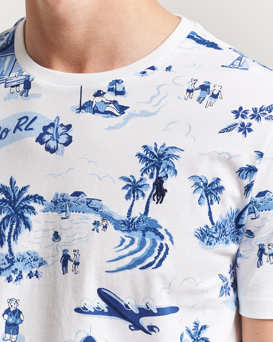 Homme | T-shirts | Polo Ralph Lauren | Custom Slim Fit T-Shirt Holiday Bear White