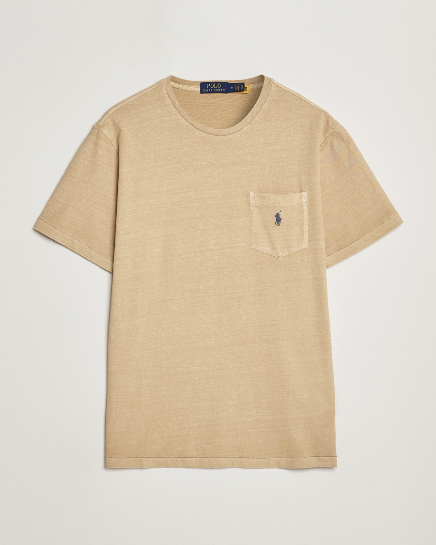 Homme | T-shirts | Polo Ralph Lauren | Cotton Linen T-Shirt Coastal Beige