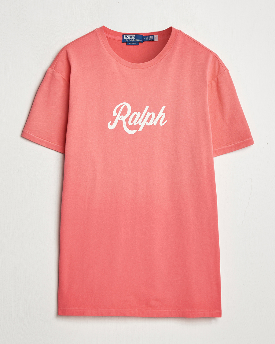 Homme | T-shirts | Polo Ralph Lauren | Printed Ralph T-Shirt Pale Red