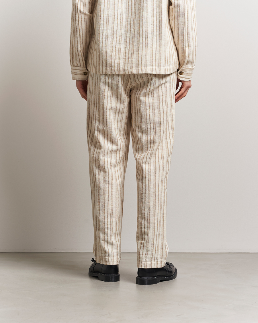 Homme | Pantalons | LES DEUX | Houston Stripe Cotton Pants Ivory