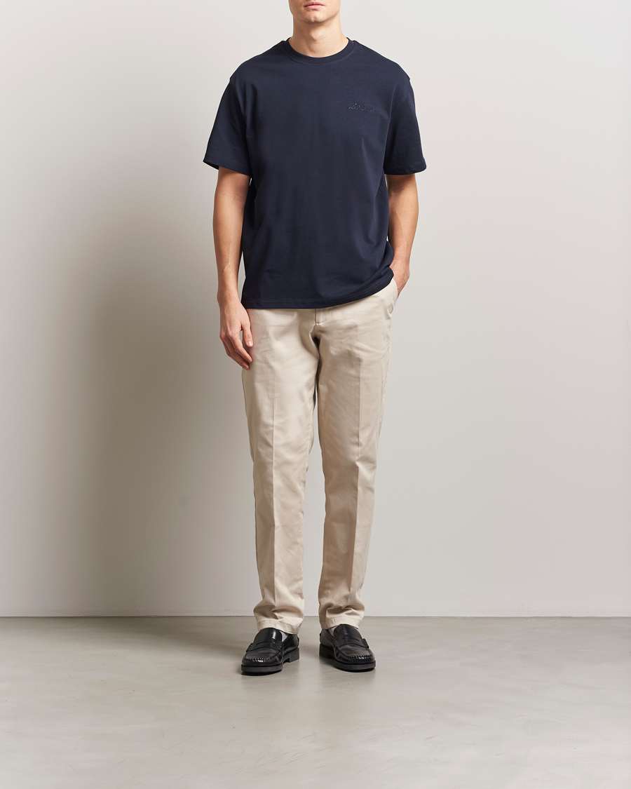 Homme | T-shirts | LES DEUX | Crew T-Shirt Dark Navy