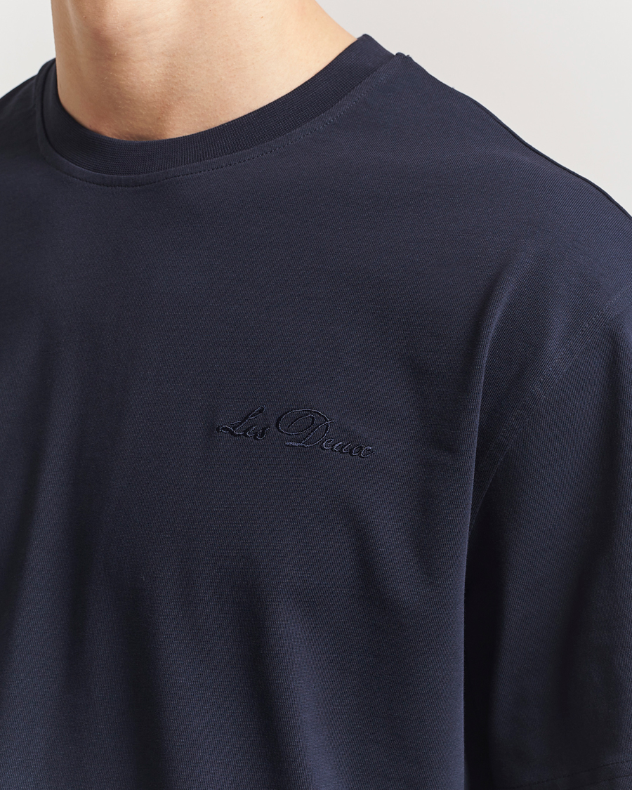 Homme | T-shirts | LES DEUX | Crew T-Shirt Dark Navy