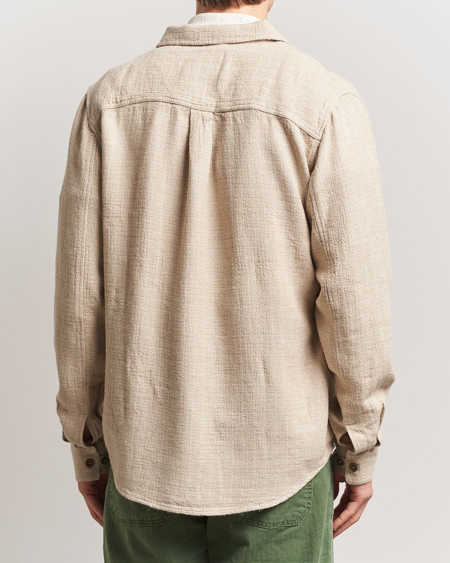 Homme | Chemises | LES DEUX | Hamilton Viscose/Linen Overshirt Light Sand