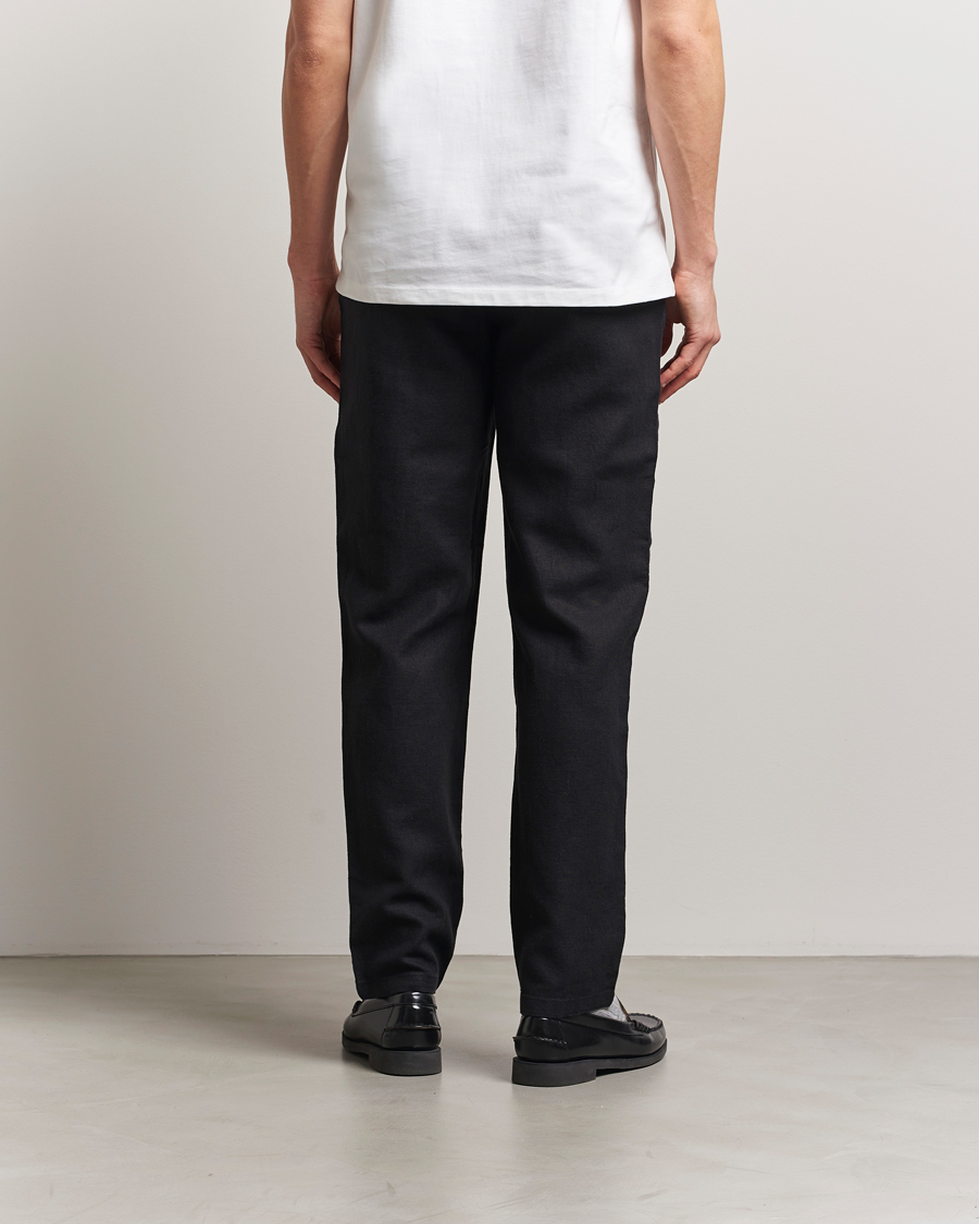 Homme | Pantalons | LES DEUX | Patrick Linen Pants Black