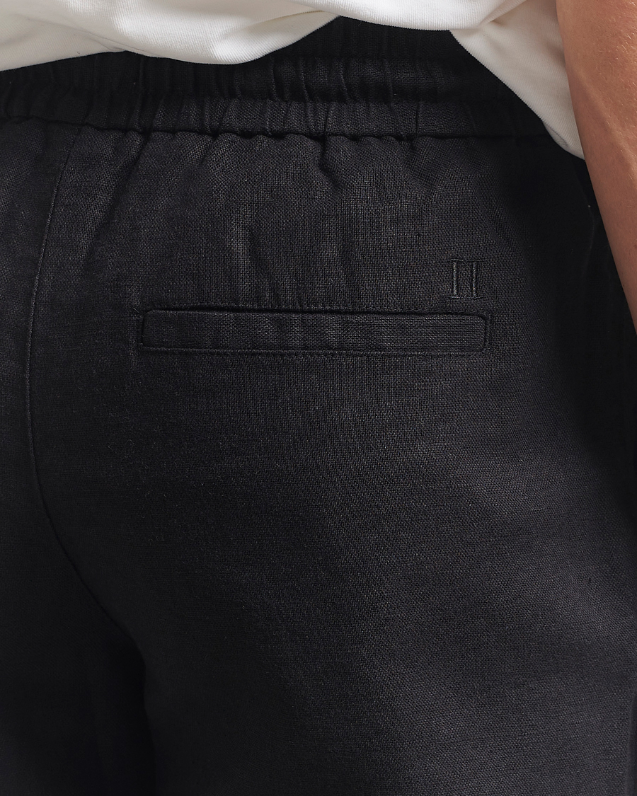 Homme | Pantalons | LES DEUX | Patrick Linen Pants Black