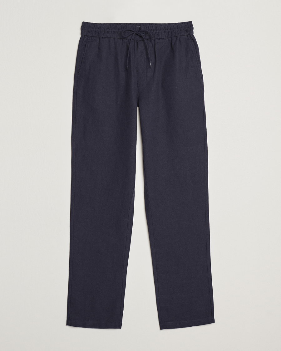 Homme | Pantalons | LES DEUX | Patrick Linen Pants Navy