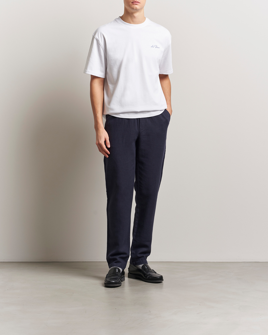 Homme | Pantalons | LES DEUX | Patrick Linen Pants Navy