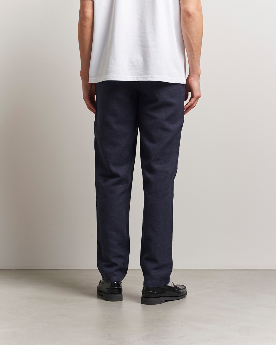 Homme | Pantalons | LES DEUX | Patrick Linen Pants Navy