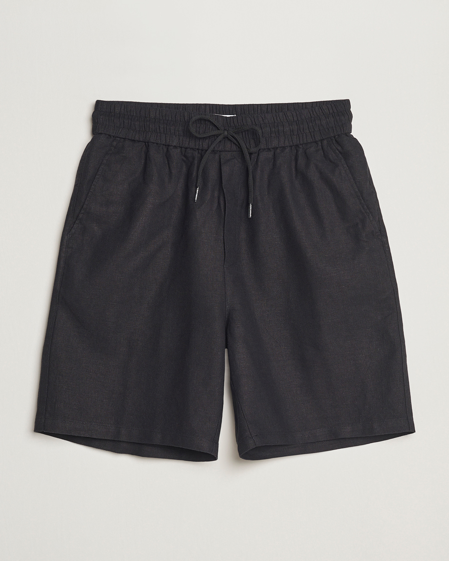 Homme | Shorts | LES DEUX | Otto Linen Shorts Black