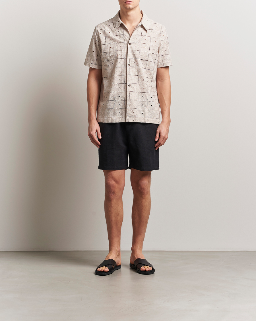 Homme | Shorts | LES DEUX | Otto Linen Shorts Black