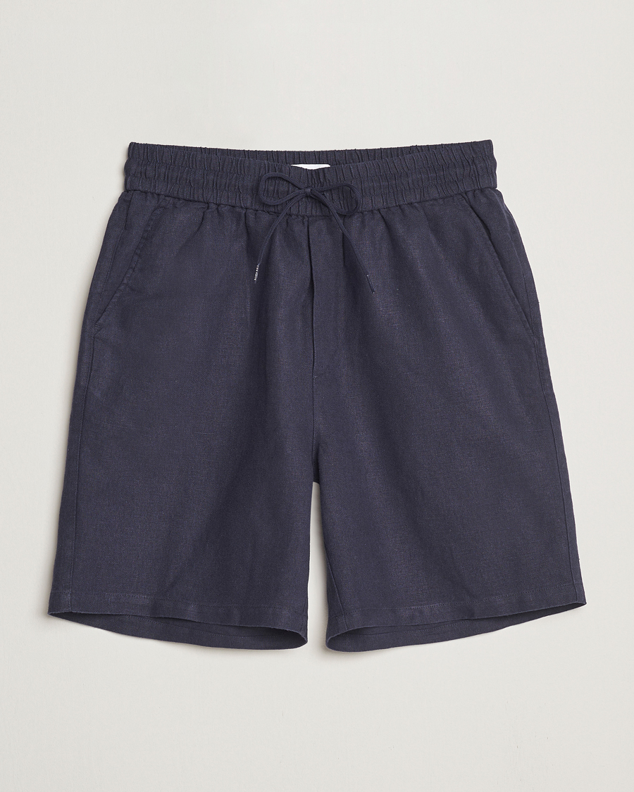Homme | Shorts | LES DEUX | Otto Linen Shorts Navy