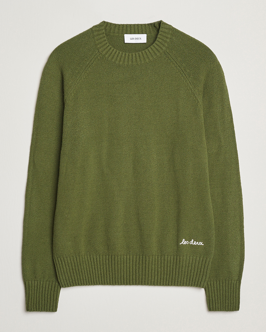Homme | Pulls Et Tricots | LES DEUX | Brad Knitted Roundneck Chive Green