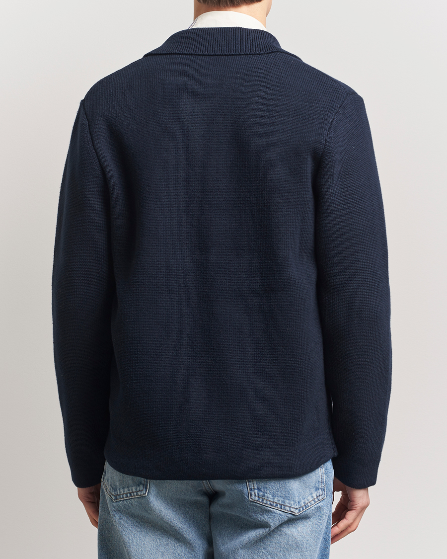 Homme | Pulls Et Tricots | LES DEUX | Fisher Cotton Milano Overshirt Navy