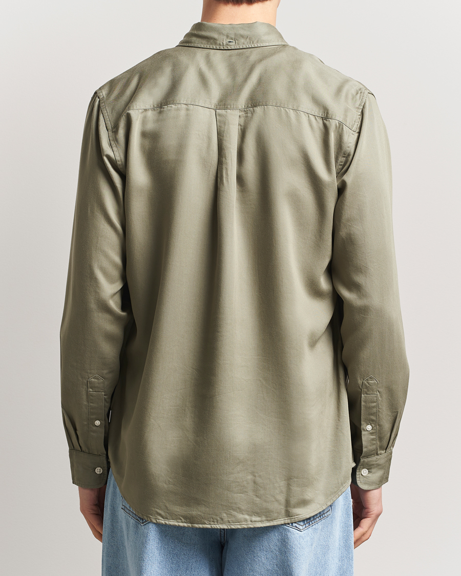 Homme | Chemises | LES DEUX | Kent Tencel Shirt Lichen Green