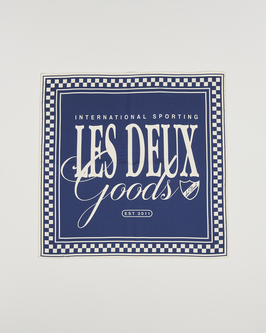 Homme | Les Deux Goods Tencel Neckercheif Blue | LES DEUX | Goods Tencel Neckercheif Blue