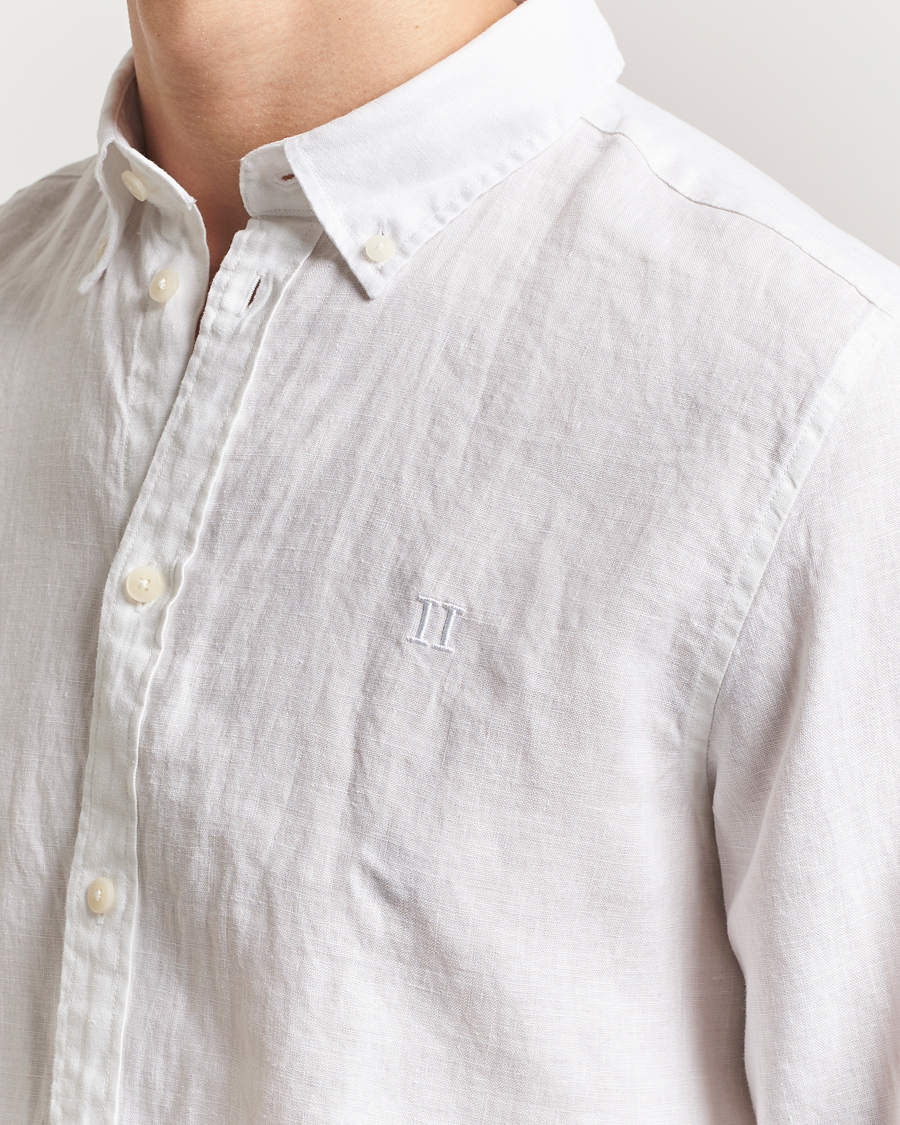 Homme | Chemises | LES DEUX | Kristian Linen Shirt White