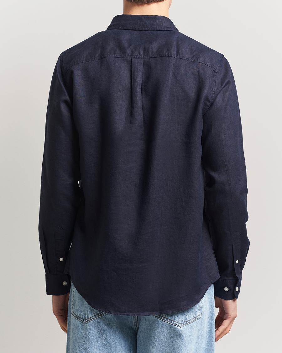 Homme | Chemises | LES DEUX | Kristian Linen Shirt Navy
