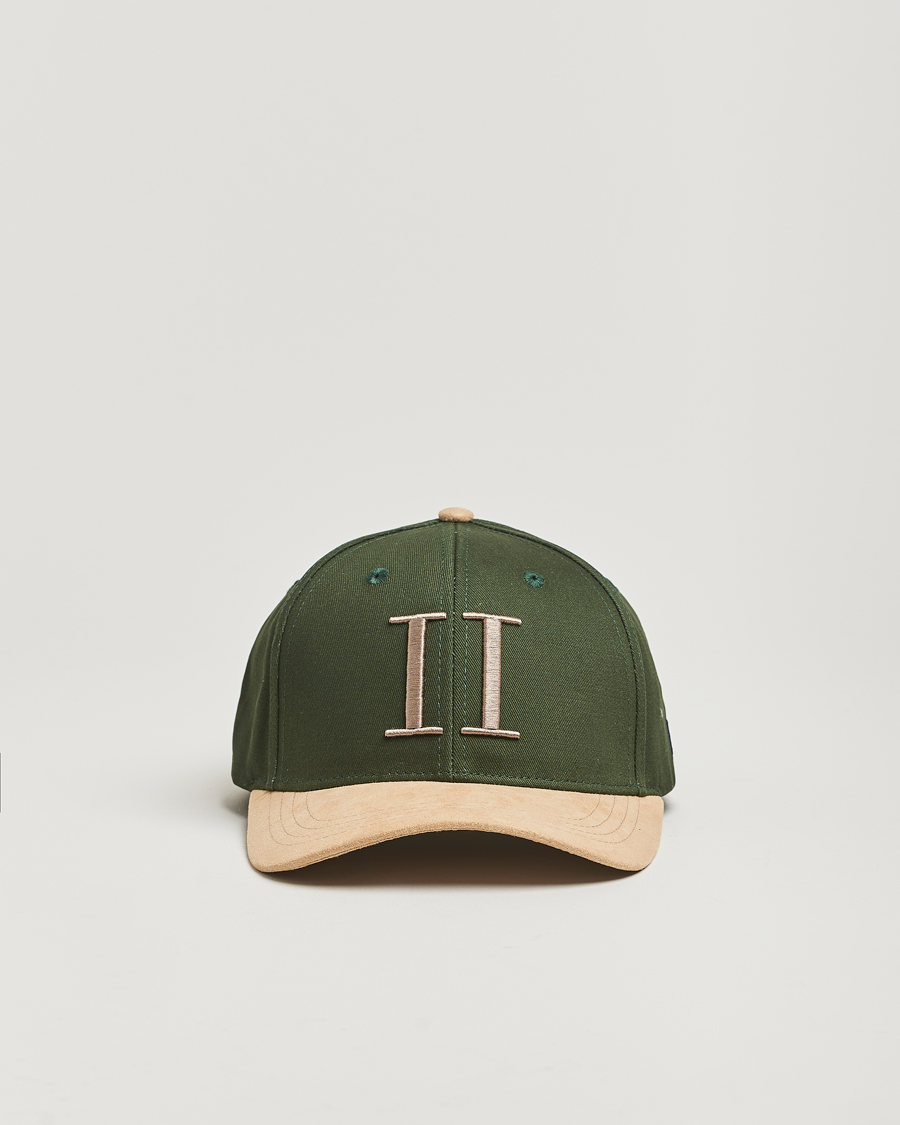Homme | Les Deux Baseball Cap Contrast Suede II Dark Chive Green | LES DEUX | Baseball Cap Contrast Suede II Dark Chive Green