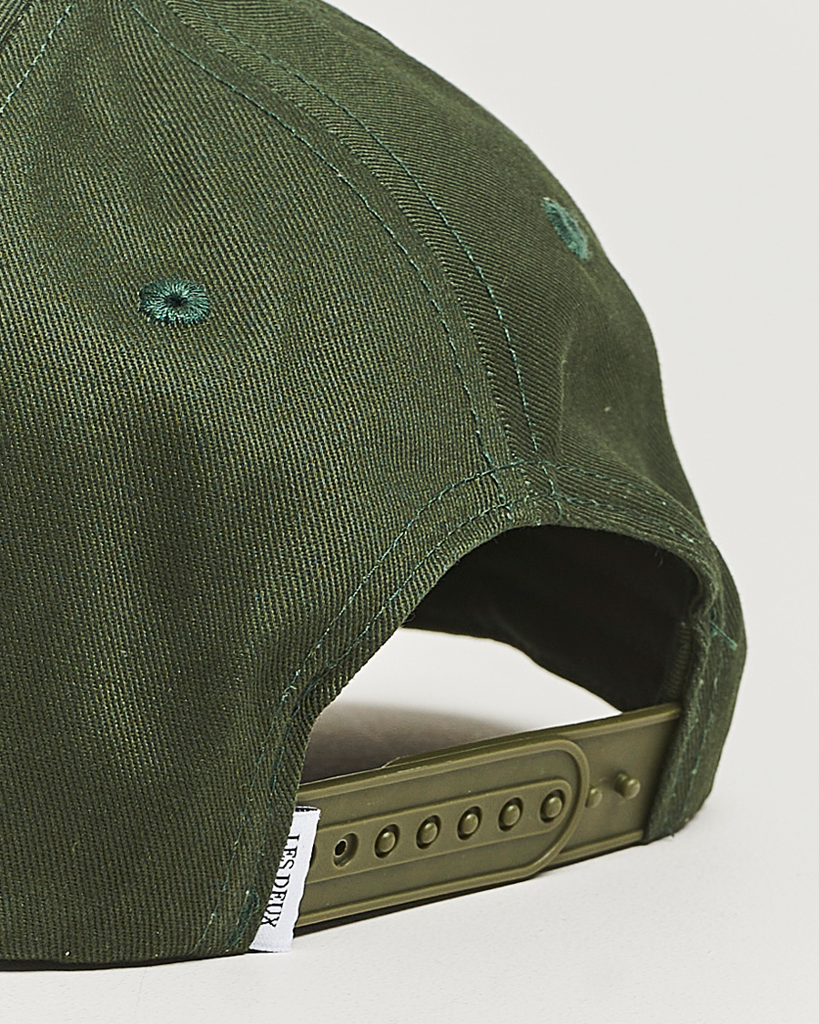 Homme | Les Deux Baseball Cap Contrast Suede II Dark Chive Green | LES DEUX | Baseball Cap Contrast Suede II Dark Chive Green