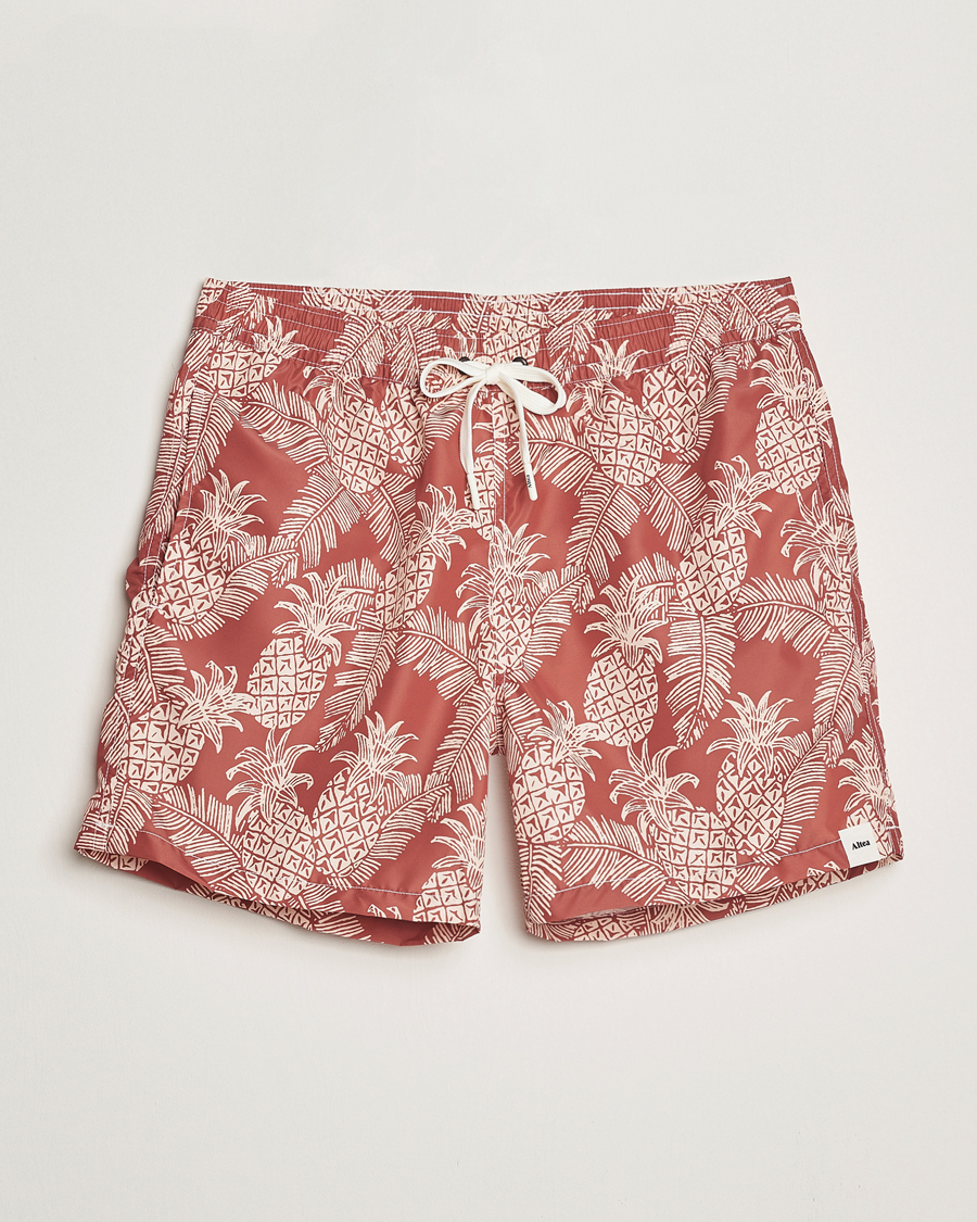 Homme | Maillots De Bain | Altea | Printed Swim Shorts Terracotta